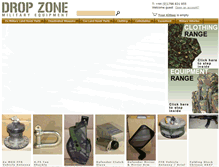 Tablet Screenshot of dropzonemilitary.com